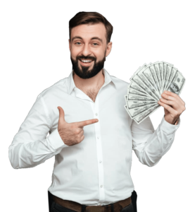 Man with cash